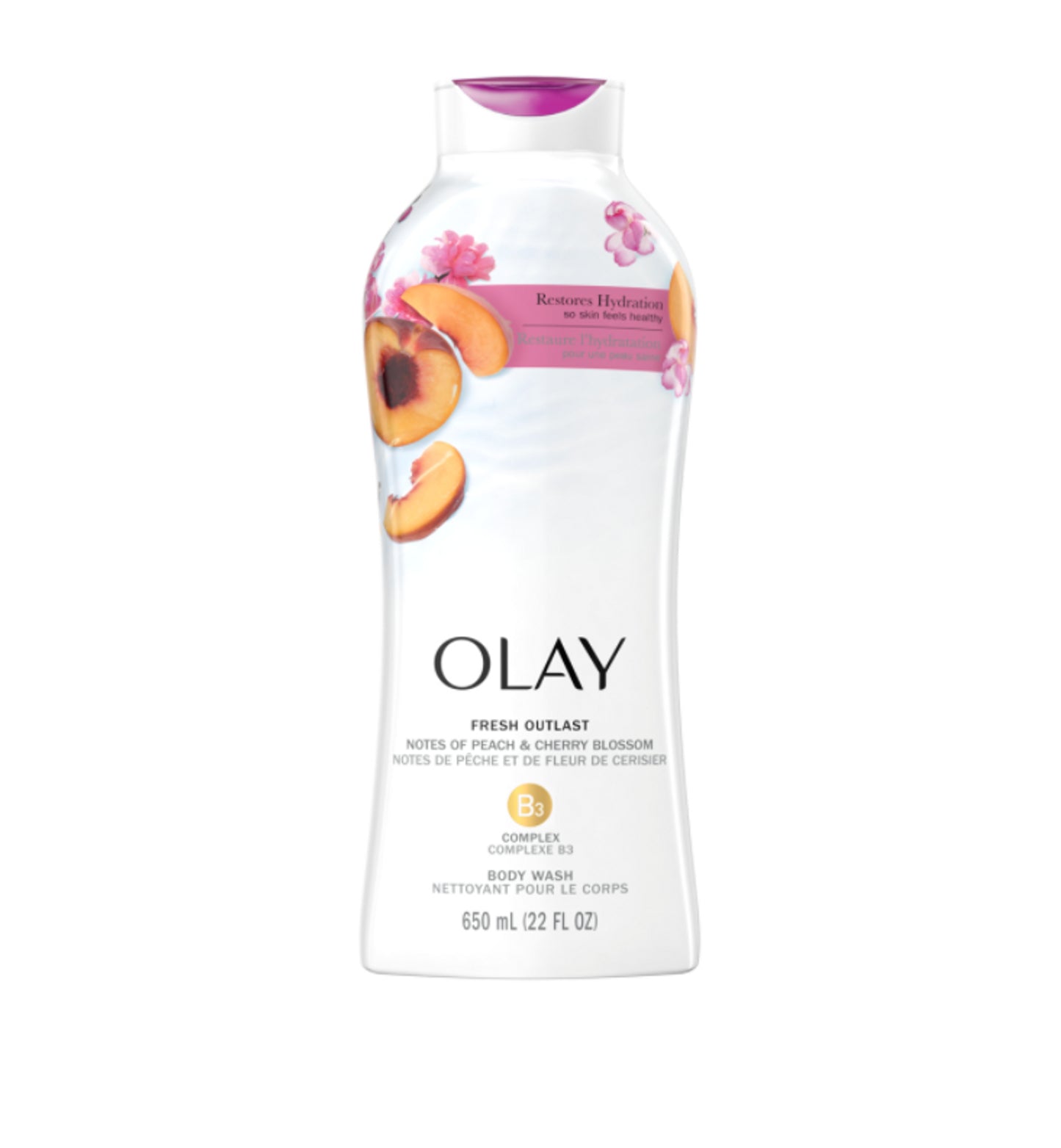 Olay Fresh Outlast Body Wash + B3 - Notes of Peach & Cherry Blossom - 700ml