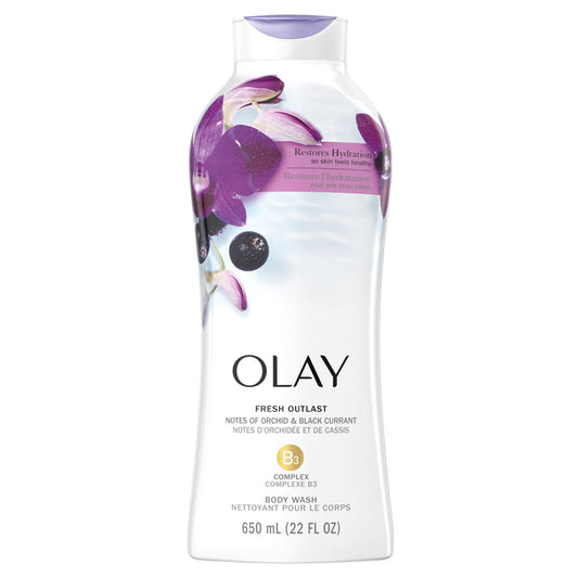 Olay Fresh Outlast Body Wash + B3 - Notes of Orchid & Black Currant - 700ml