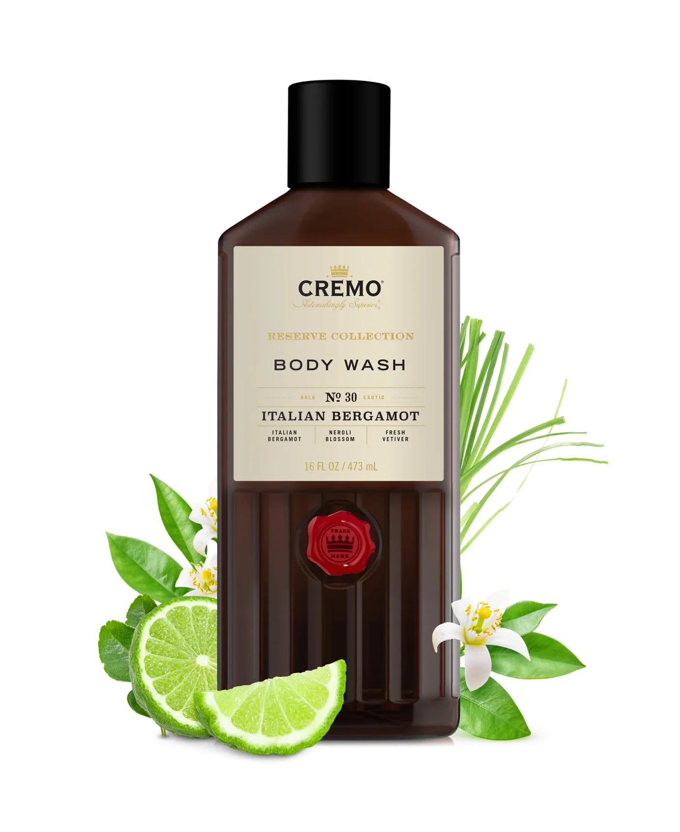 Cremo Italian Bergamot Body Wash (Reserve Collection No. 30) - 473 ml