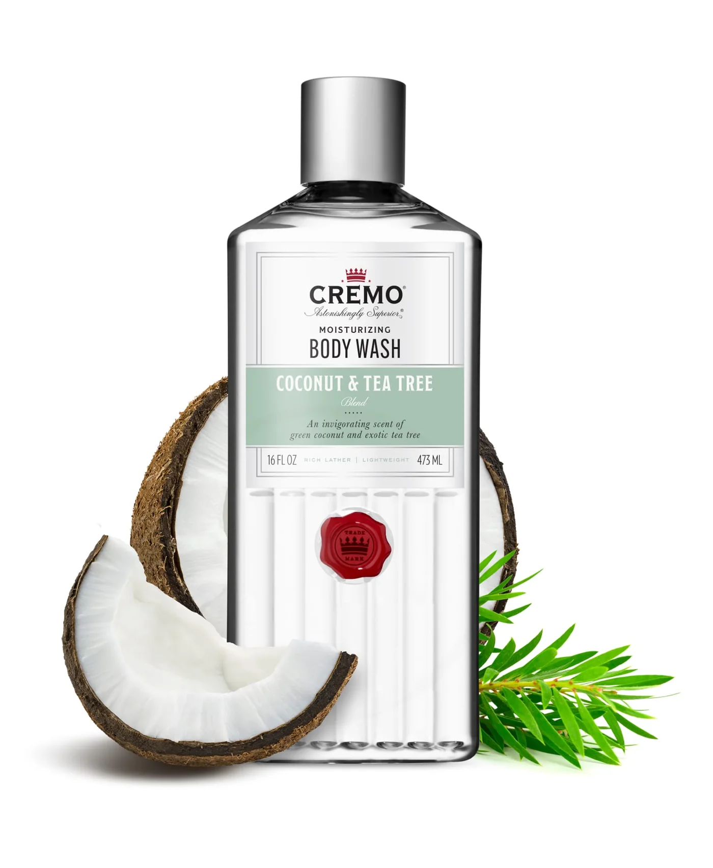 Cremo Coconut & Tea Tree Body Wash - 473 ml