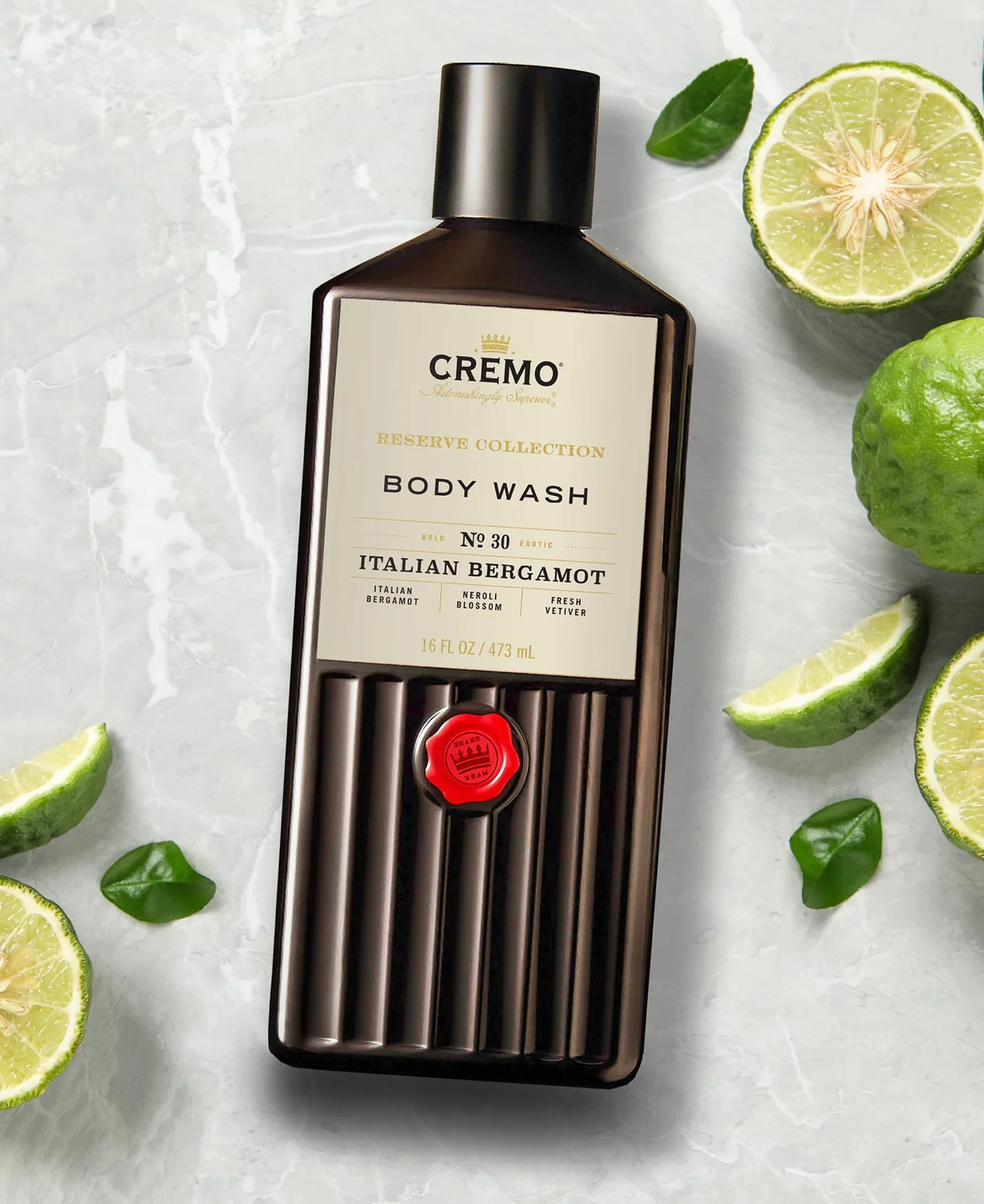 Cremo Italian Bergamot Body Wash (Reserve Collection No. 30) - 473 ml