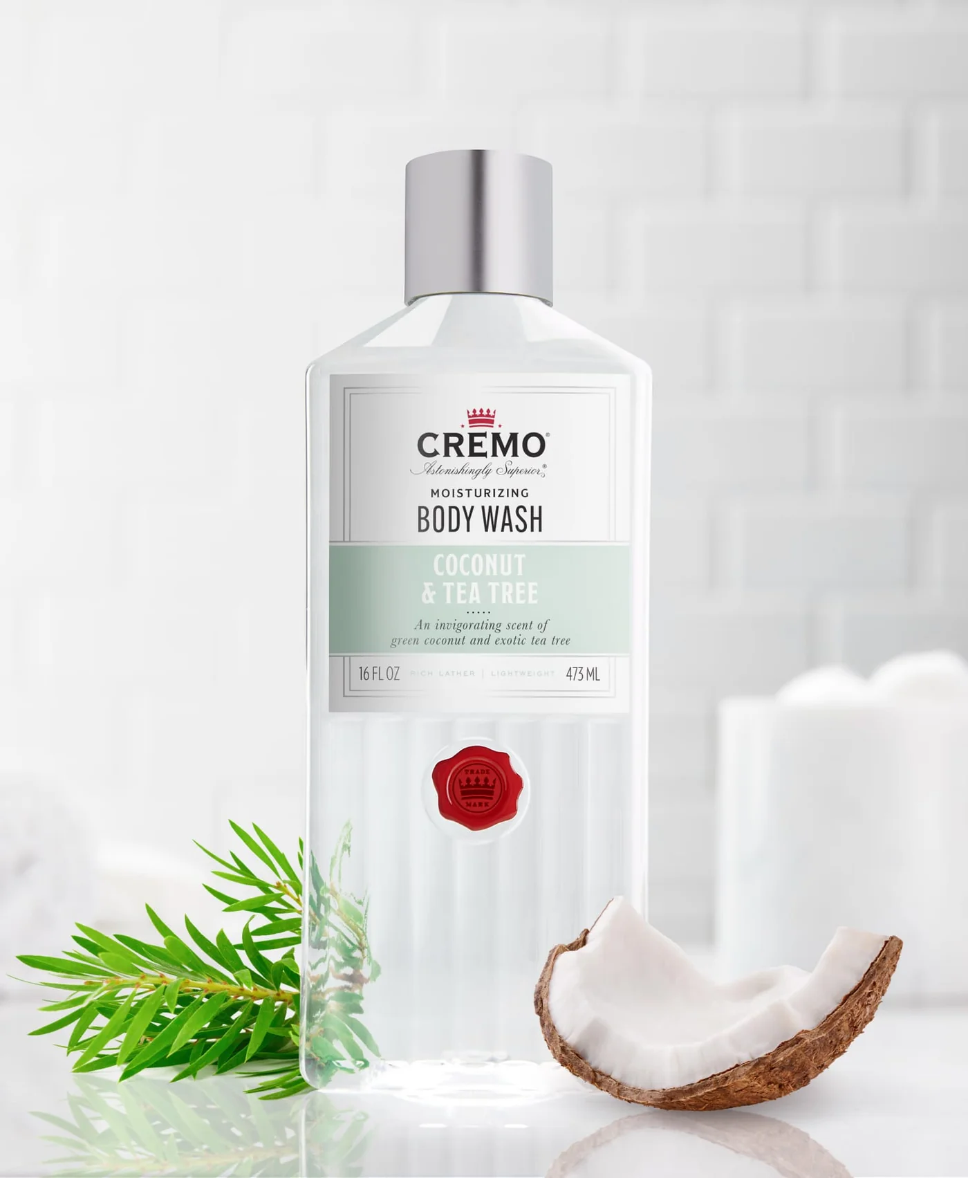 Cremo Coconut & Tea Tree Body Wash - 473 ml